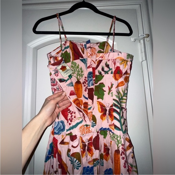 Farm Rio Printed Floral drop waist dress size XS - Picture 7 of 9